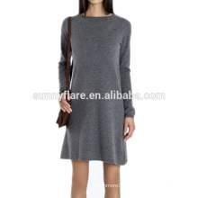 Fabricante de alta qualidade por atacado Mulheres Mink Cashmere Dress Sweater